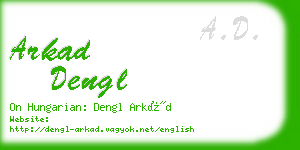 arkad dengl business card